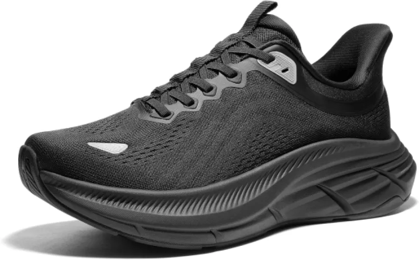 Men's Hands Free Slip On Walking Running Shoes Cushioning Non Slip Tennis Athletic Gym Workout Comfortable Fashion Sneakers 9.5 All Black