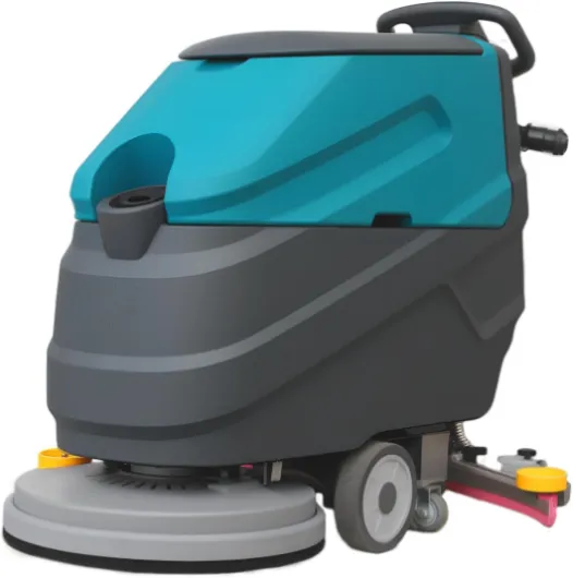 Walk-behind Floor Scrubber Machine, 22" Cleaning Width, 31.5" Suction Width, 18.5-gal Sewage Tank, 15.9-Clear water tank, 32000 Sqft/h, Complete Set of Parts