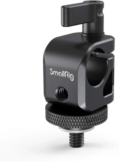 15mm Rod Clamp Rail Connector with 1/4" Thread Hole to Attach Camera Microphones/Sound Recorders/Lighting Equipment - 860