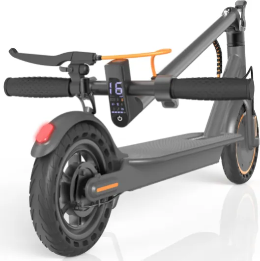 Electric Scooter for Adults, Folding E Scooter with 350W/500W Motor 16-24 Mph Top Speed, Max 15-60 Miles Long Range, 6.5''/8.5''/10''/14'' Solid Tires Commuting Scooters, Dual Brakes, APP 8.5in-16mph-5.2Ah
