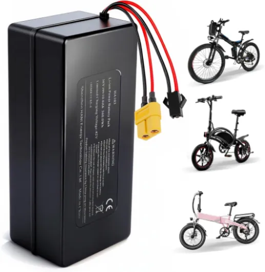 36V Ebike Battery, 36V 10Ah Rechargeable Lithium Battery with T-Plug, XT60 Connector and BMS for 0-350W Motors E-Scooters, ATVs, Electric Bikes, Solar Storage