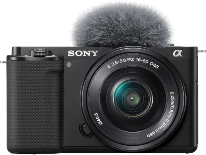 Alpha ZV-E10 - APS-C Interchangeable Lens Mirrorless Vlog Camera Kit - Black Black w/16-50mm Base