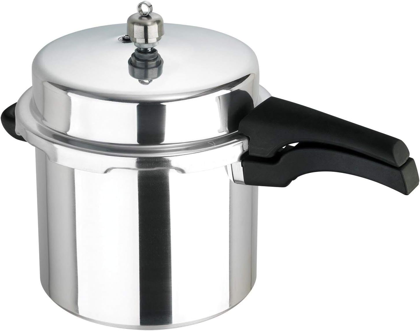 Pressure Cooker 6l - Classic High Dome Pressure Cooker with Heat Resistant Locking Safety Handle, Grey Single