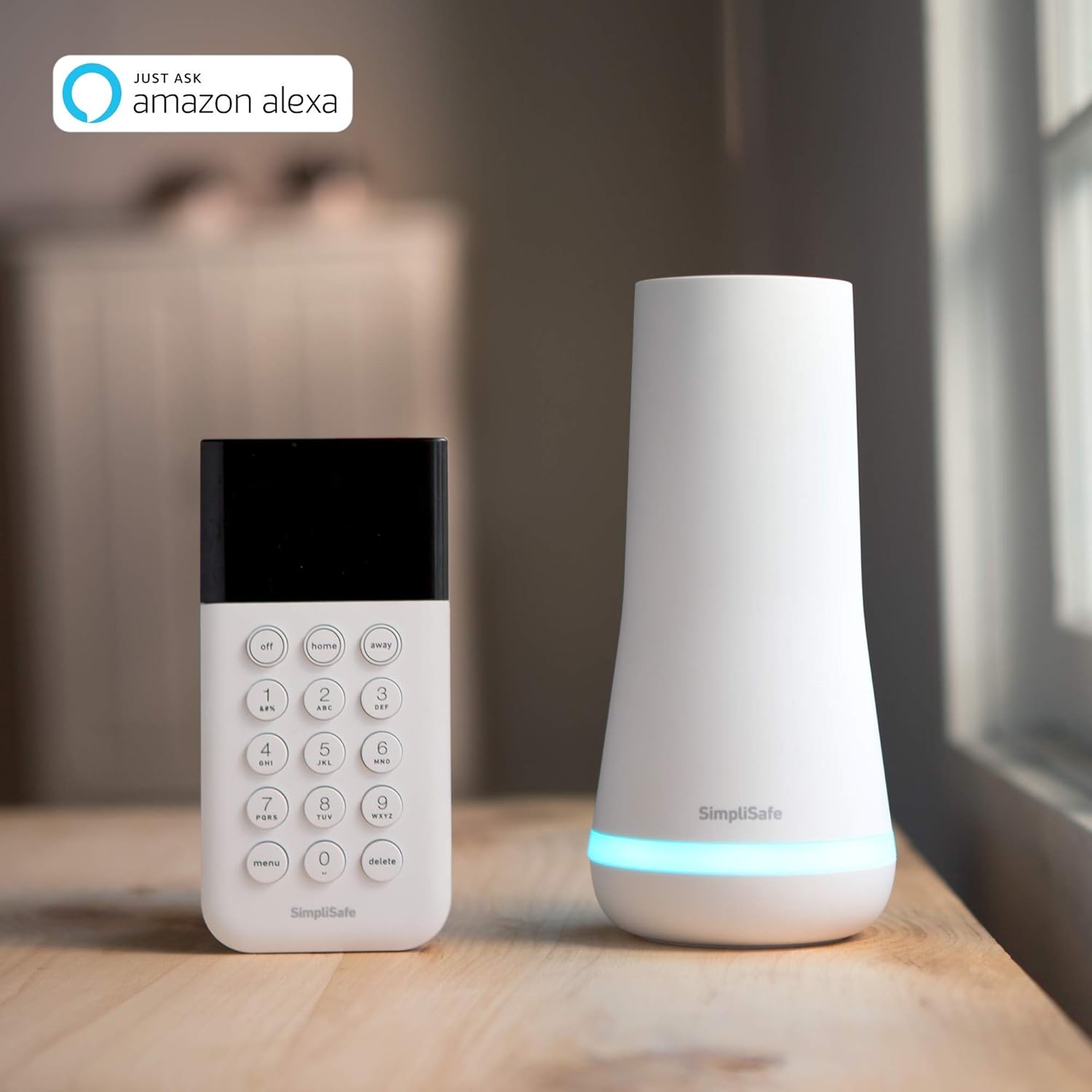 9 Piece Wireless Home Security System w/HD Camera - Optional 24/7 Professional Monitoring - No Contract - Compatible with Alexa and Google Assistant 9 Piece Kit