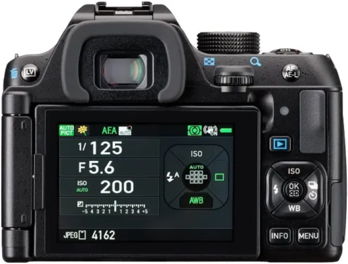 PENTAX KF et 18-55 WR kit Appareil Photo Reflex APS-C, Tout-Temps résistant à la poussière, écran LCD orientable, Noir