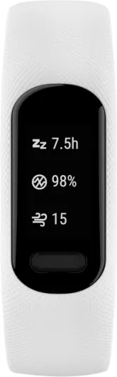 Vivosmart 5, Smart Health and Fitness Activity Tracker with Touchscreen, White, Small/Medium White S/M SmartWatch