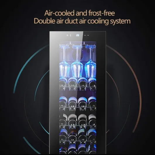 Wine Cooler Refrigerator - 30 Bottles Dual Zone Wine Cellar, Built-in & Freestanding, Stainless Steel with Digital Memory Temperature Control