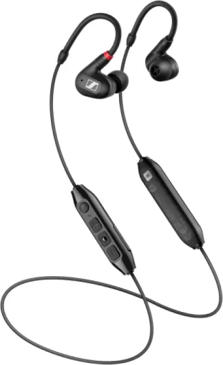 Sennheiser IE 100 PRO WIRELESS BLACK Wireless In-Ear Monitors - Dynamic 10mm Broadband Transducer - BT Connector, USB-C Cable & S/M/L Silcone Adaptors Included - Black (509171)