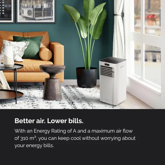 MeacoCool Pro Series 8000 CH Portable Air Conditioner - Wi-Fi enabled with Meaco App, Low Energy, Low Noise, Free Flexible Window Kit 8000CH PRO-WiFi