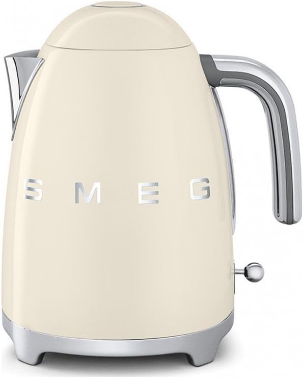 Smeg KLF03CRUK 50's Retro Style Aesthetic Cream Kettle - 1.7 L