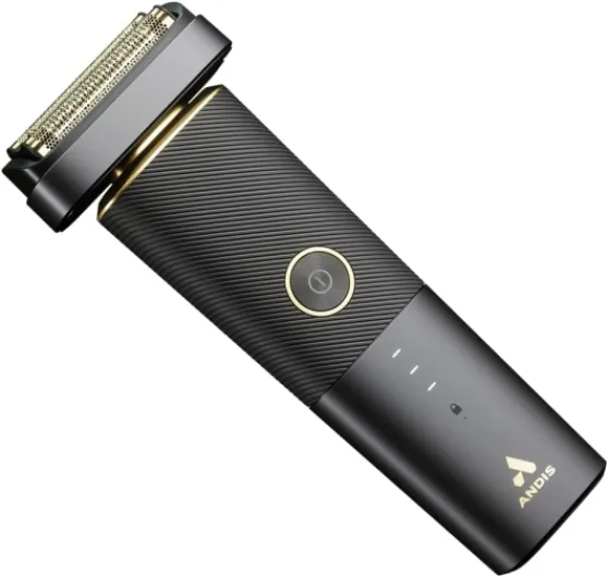 Andis - PFS-1,Resurge Foil Shaver - Includes Gold Titanium Hypoallergenic Foils,Easily Adjustable Pivot Head,Powered by Lithium-Ion Battery,Battery-Life Indicator & USB Charging Port – Black,White Trimmer