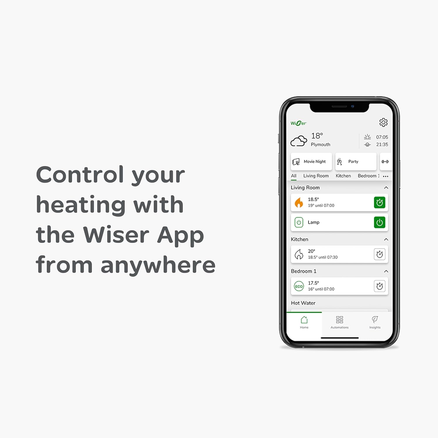 Drayton Wiser Smart Thermostat Heating Control Heating Only - Works with Amazon Alexa, Google Home and IFTTT Combi Boiler Thermostat Kit 1