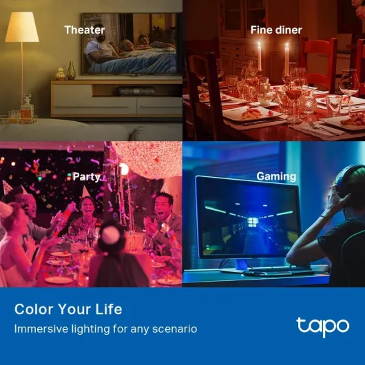 L530BA B22 Smart Bulb, Alexa Light Bulb, WiFi Smart Light Bulb, Multicolour, Dimmable, 8.3W (60W), Schedule and Timer, Away Mode, Energy Saving, Preset for Convenience, Works with Alexa, Google Color-changing B22